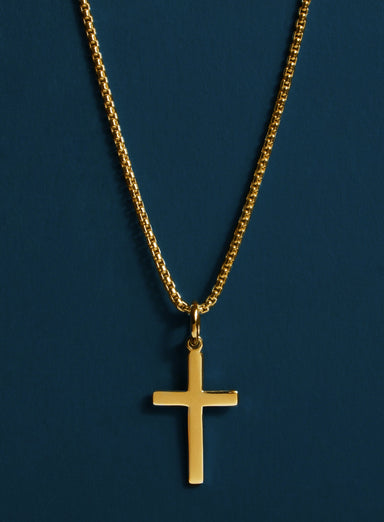14k Gold Filled and Vermeil Gold Cross Necklace for Men Jewelry legacyhomesrgv: Men's Jewelry & Clothing.   