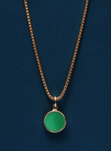 Chrysoprase Gemstone Necklace