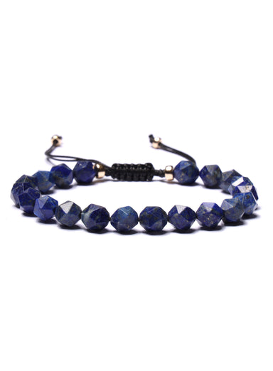 Lapiz Lazuli and Gold Bead Bracelet for Men Bracelets legacyhomesrgv: Men's Jewelry & Clothing.   