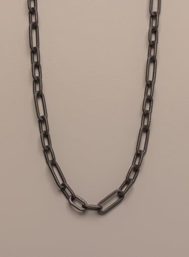 925 Titanium Coated Sterling Silver Figaro Inspired Chain Necklace for Men  legacyhomesrgv: Men's Jewelry & Clothing.   