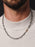 925 Oxidized Textured Elongated Sterling Silver Chain Necklace for Men Jewelry legacyhomesrgv: Men's Jewelry & Clothing.   