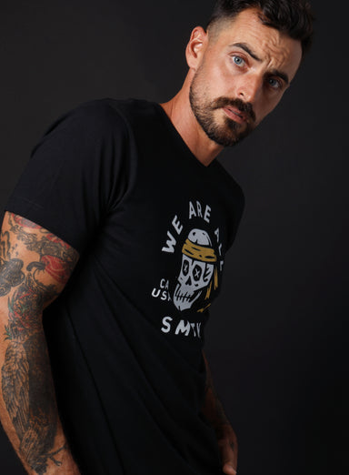 Skull Black Unisex black short sleeve t-shirt  legacyhomesrgv: Men's Jewelry & Clothing.   
