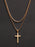 Necklace Set: Gold Rope Chain and Large Gold Cross Necklaces legacyhomesrgv: Men's Jewelry & Clothing.   